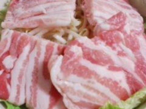 豚バラと白菜の蒸し鍋